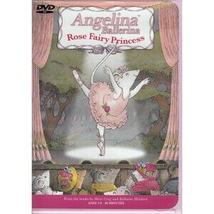 Angelina Ballerina Rose Fairy Princess DVD 2002 Kids Ballet 4 Animated Stories